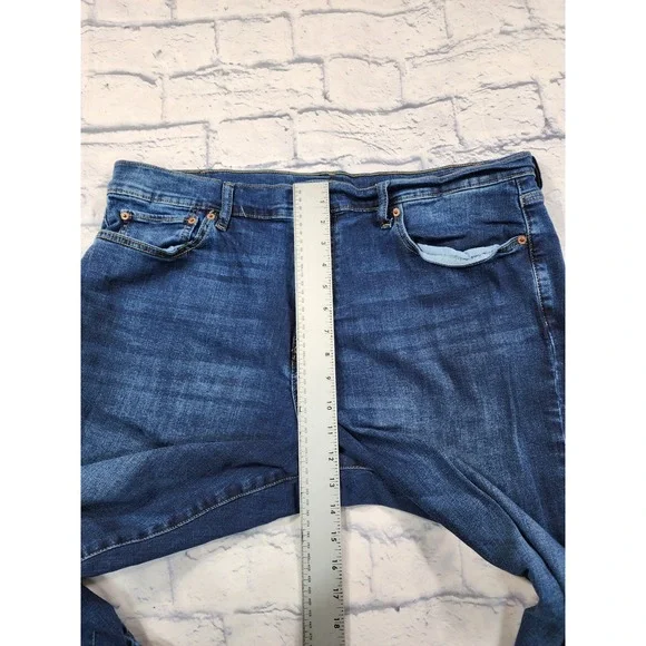 Lucky Brand MENS SIZE 40X30 Jeans Dark Blue 410 Athletic Straight Denim Stretch - Picture 5 of 15